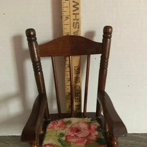 Vtg Doll Rocking Chair - Picture 2 of 7